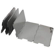 Aluminium Windschutz Outdoor Kocher Faltbar Silber