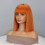 High Temperature Synthetic Straight Bob Wigs With Bangs-Claret 5