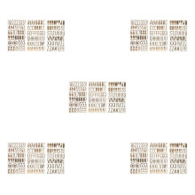 15 Stickers Lettres Dorées En PVC Pour Projets DIY Journaux