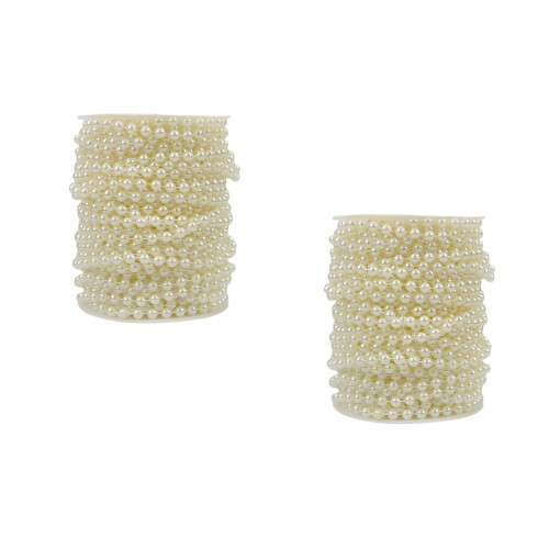 De Perles Synthétiques Rideau Décor Ivoire