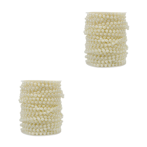De Perles Synthétiques Rideau Décor Ivoire 1