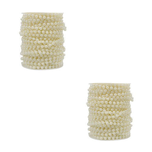 De Perles Synthétiques Rideau Décor Ivoire 2