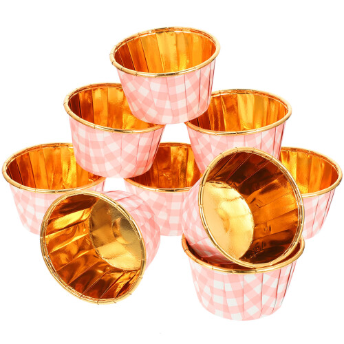 50pcs diy cake cups muffin liners non stick decorative baking wrappers