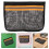 Self-Adhesive Reflective Black Boat Caddy Mesh Storage Bag 5