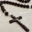 Collier Crucifix en perles de bois à longueur réglable, perles 4