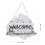 Welcome Hanging Tag White Mdf Door Decor Creative Hanging Ornament 2