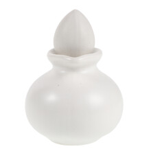 White Japanese Style Ceramic Carrier Oil Dispenser for Salon Use