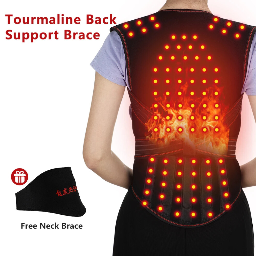 Hubspot Self Heating Back Support Waist Brace Magnetic Therapy Belt Posture Corrector Lumbar Spine Support Neck & Back Pain Relief