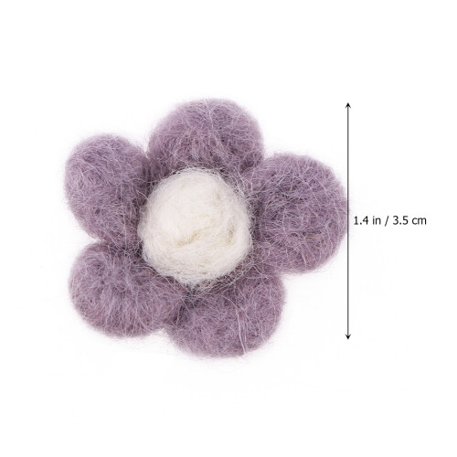 (S) Décoration Violette Laine Feutrée Pour DIY 1