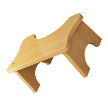 Chaise De En Bois Khaki Solide Confortable