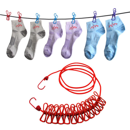 À Linge Rétractable , Élastique 12 Pinces
