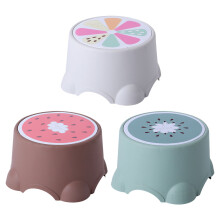 6Pièces Tabourets Basse Maison Enfant Motif Fruits Antidérapants