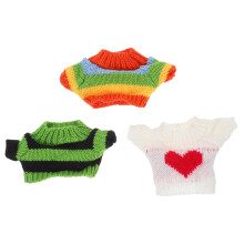 3St Gebreide Beer Kleding Set Voor Speelgoed En