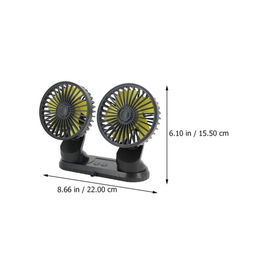 Ventilateur De De ABS Double Tête 3 USB 1