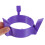 Socle Rond Violet En Pet, Support Flèches Pliable Stable 7