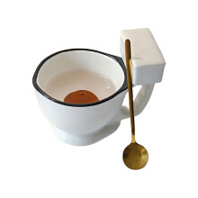 Active Bathroom Themed earthenware Cup 8.8Oz Coffee cup With