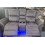 Snugg Furniture Berlin 2 Seater Fabric Recliner Sofa (Grey) 3