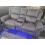 Snugg Furniture Berlin 2 Seater Fabric Recliner Sofa (Grey) 7