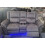 Snugg Furniture Berlin 2 Seater Fabric Recliner Sofa (Grey) 8