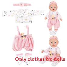(Clothes 6)Doll Fashion For 43cm Summer Shefua Girl With Fabric Soft Clothing Dolls No