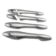 For Freed 2008-2016 Chrome Outside Exterior Door Handle Protector Cover Trim Decorative Molding Styling(1 Hole)