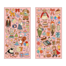 Cartoon Scrapbook Sticker Aesthetic Transparent Sticker-6