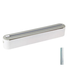 Food Cling Film Cutter Magnetic Plastic Wrap Dispenser-Grey A