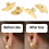Pack of 4 Earring Backs Ear Jewelry Replacement Moon-White 3