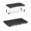 Black Folding Lap Desk - Laptop Bed Tray with Iron Frame 6
