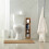 Bathroom Cabinet with Storage and Toilet Roll Holder 5