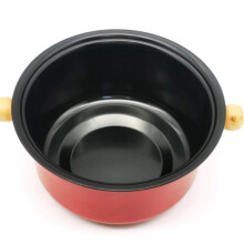 Rotes Rostfreier Stahl Fondue Topf Set, KäSe Schokoladen Fondue, 6 Tauchen Gabeln und Abnehmbarer Topf Schmilzt SüßIgkeiten Sauce Tauchen