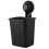 1 PC Suction Cup Toothbrush Cup Holder Rack Plastic Holder Toothpaste Storage Box for Kitchen Bathroom Toilet Black 5