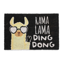 Funny Llama Coir Doormat - Indoor/Outdoor Use