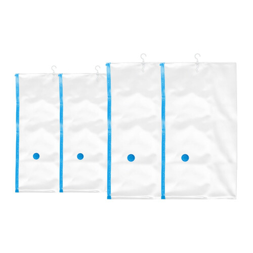 Hanging Vacuum Seal Bags, 4-Pack, 2 Sizes
