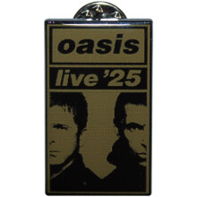Oasis Live '25 Gold Split Faces Badge