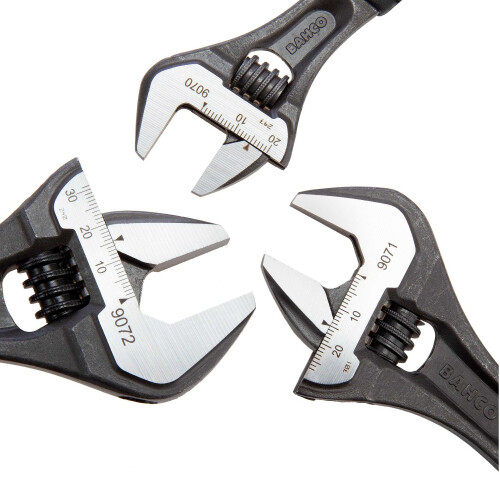 Bahco Bahco Ergo Central Nut Adjustable Wrench Set (Pack of 3) 2