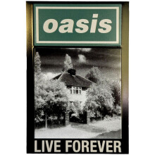 Oasis Live Forever Single Fridge Magnet