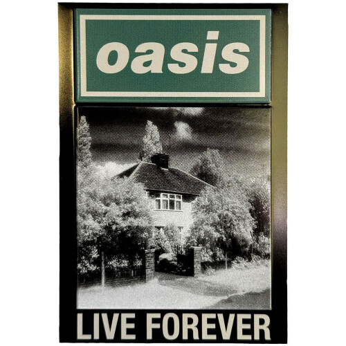 Oasis Oasis Live Forever Single Fridge Magnet