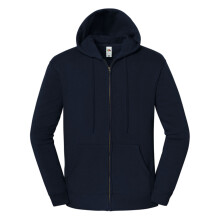 (4XL, Deep Navy) Fruit of the Loom Mens Iconic Premium Hooded Sweat Jacket