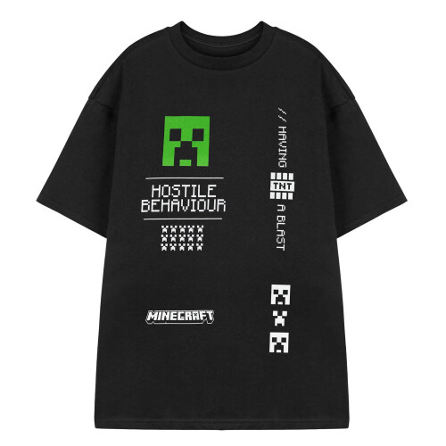 Minecraft Minecraft Mens Hostile Behaviour T-Shirt