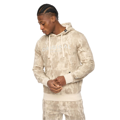 (M, Light Stone) Crosshatch Mens Bardon Hoodie 1