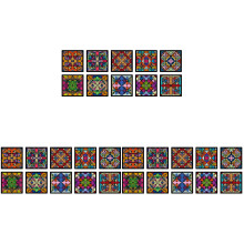 30Pièces Papier Peint Adhésif Cuisine PVC Assorti Résistant À L'huile