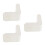 3Pièces Kit Support Four Blancs Piliers En Pierre Pour Atelier 1
