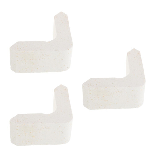 3Pièces Kit Support Four Blancs Piliers En Pierre Pour Atelier