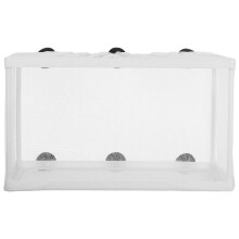 2Pièces Filet De Pour Aquarium Polyester Avec Ventouses Variées