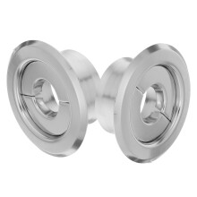 2Pcs Stainless Steel Fire Sprinkler Head Cover Silver with Easy Fit