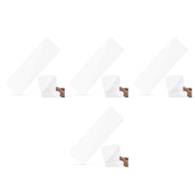 4Pcs Clear Hair Highlighting Paddle Hair Foiling Board No Tooth Design