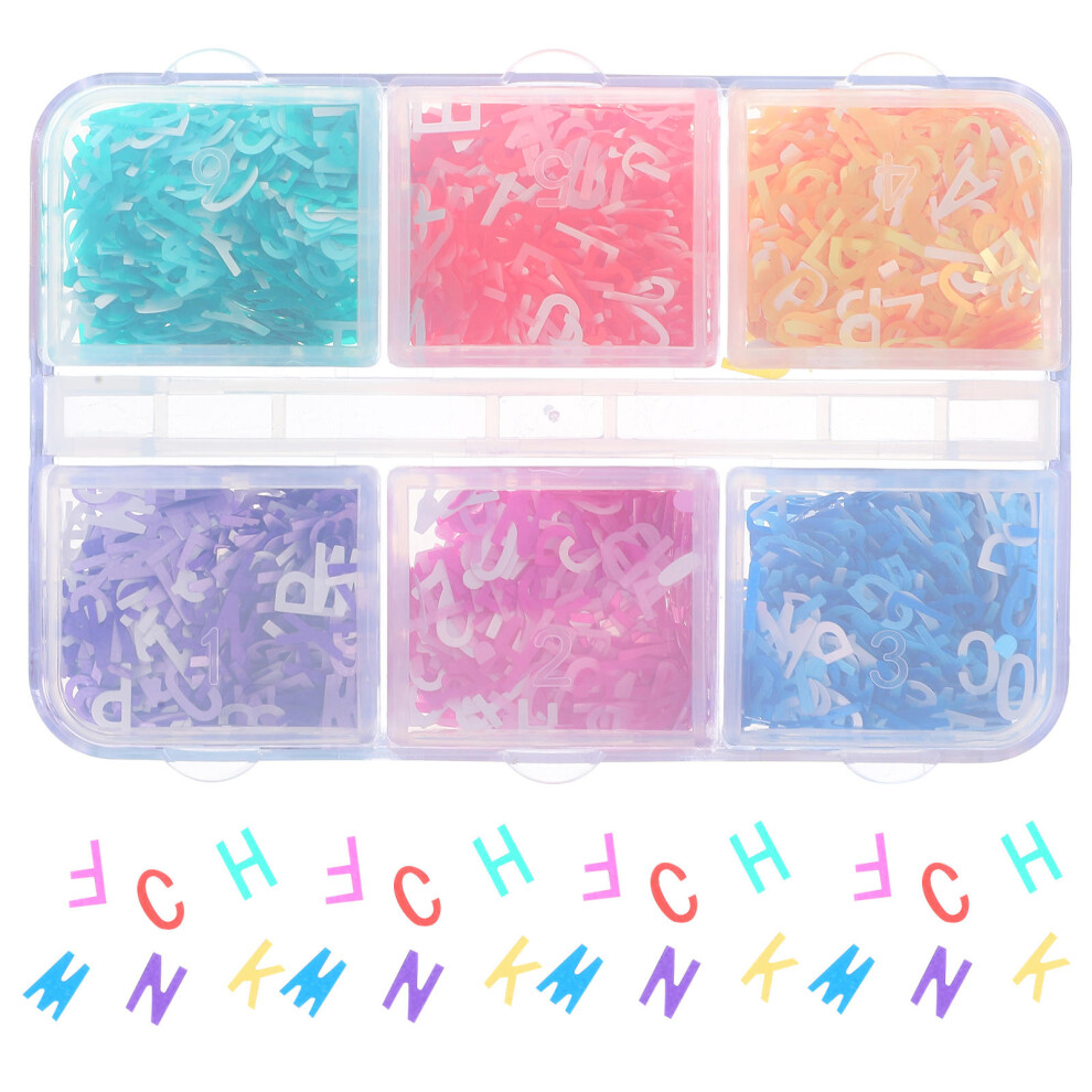 Villcase Multi Color Pet Letter Charms For Nails Diy Manicure Supplies