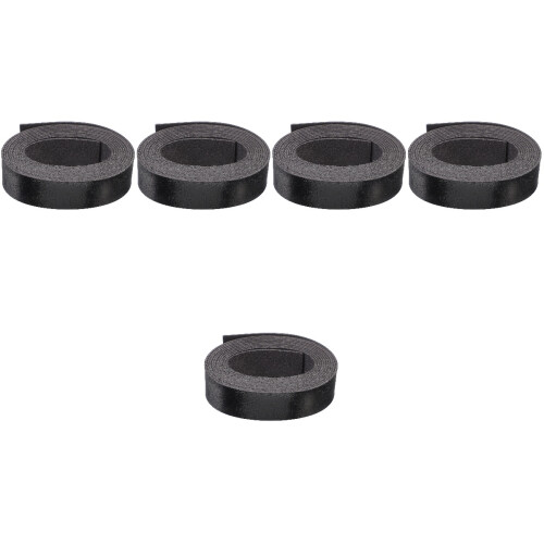 Lanières Cuir PU Noir Texture Réaliste Pour 2