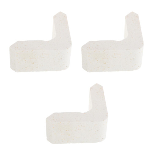 3Pièces Kit Support Four Blancs Piliers En Pierre Pour Atelier 1